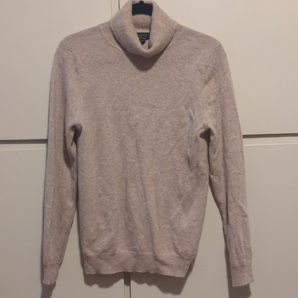 Charter Club Women's Beige Turtleneck Sweater